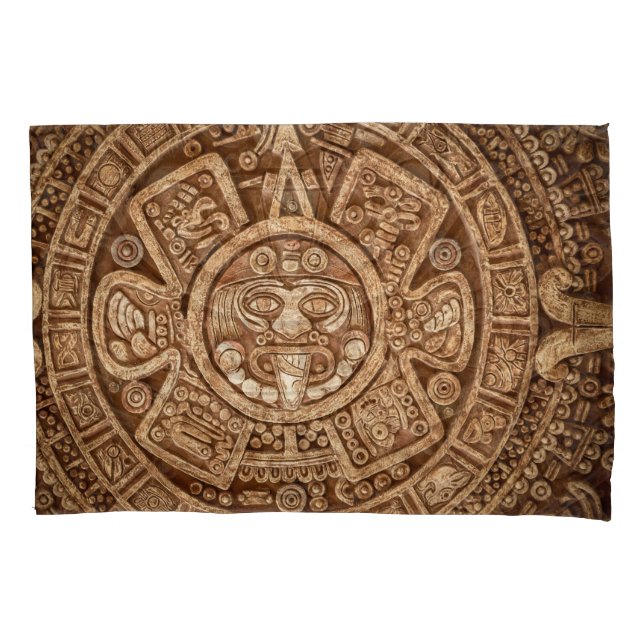 Maya Tribal Pagan: Ornamental Texture Pillowcase (Front)