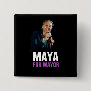 Maya Wiley for NYC Mayor 2021 15 Cm Square Badge