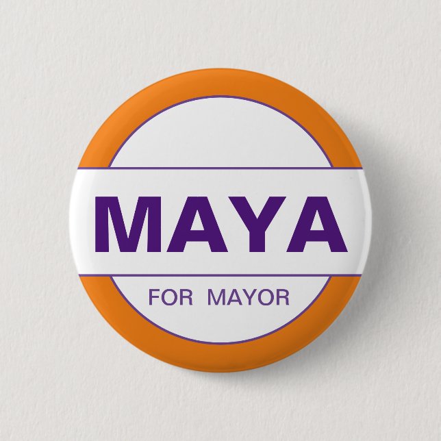 Maya Wiley for NYC Mayor 2021 Button (Front)