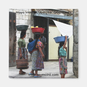 Maya women, Antigua, Guatemala Magnet