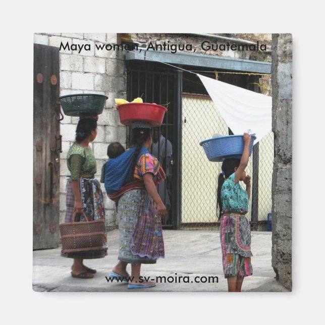 Maya women, Antigua, Guatemala Magnet (Front)