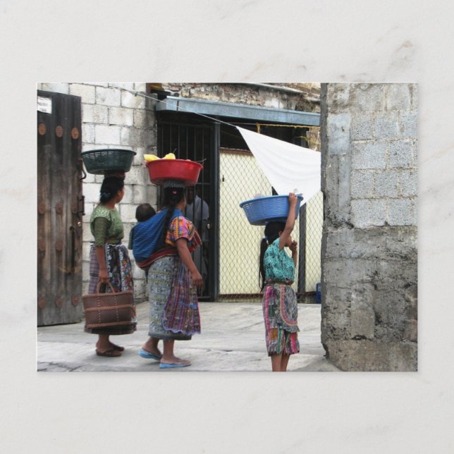 Maya women, Antigua, Guatemala Postcard (Front)