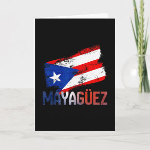 Mayagüez City Puerto Rico Flag Vintage Roots Boric Card