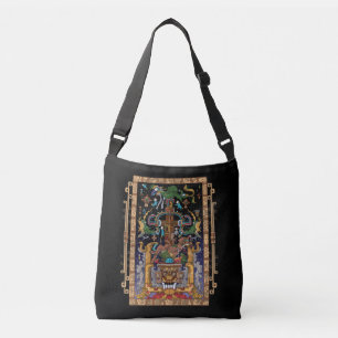 Mayan Astronaut King Pakal Crossbody Bag