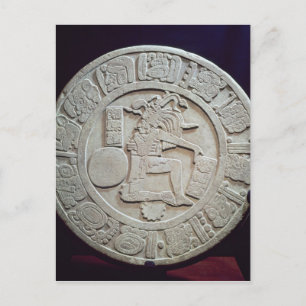 Mayan ball court marker, from Chinkultic Postcard