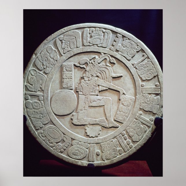 Mayan ball court marker, from Chinkultic Poster (Front)