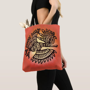 Mayan Bird Art Symbol Tote Bag