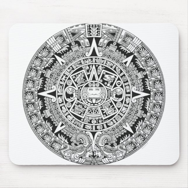 Mayan Calendar 12.21.2012 Aztec Mouse Mat (Front)