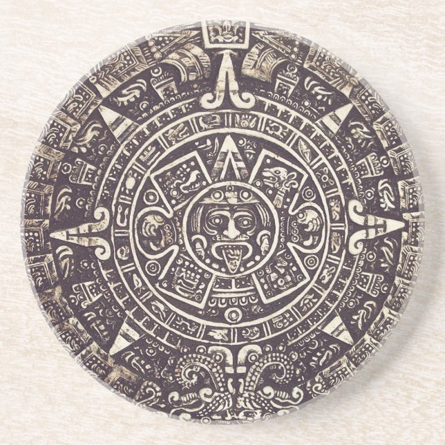 Mayan Calendar Art coaster (Front)
