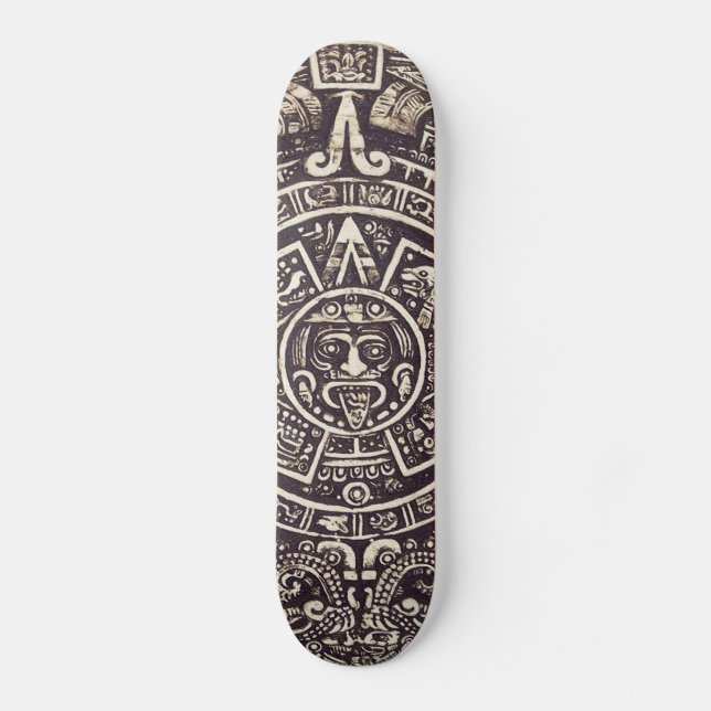 Mayan Calendar Art skateboard (Front)