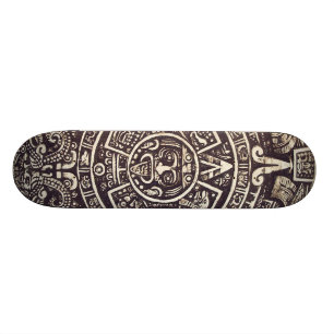 Mayan Calendar Art skateboard