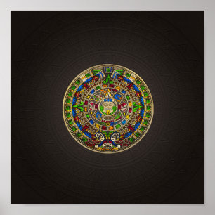 Mayan Calendar - color Poster