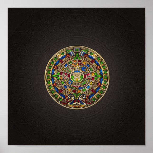 Mayan Calendar - color Poster (Front)