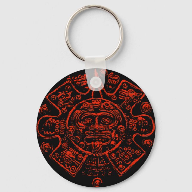 Mayan Calendar Image design Key Ring (Front)