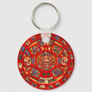 Mayan calendar key chain