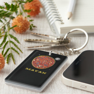 Mayan  calendar key ring
