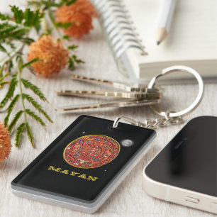 Mayan calendar key ring
