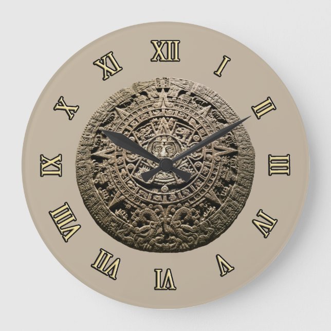 Mayan Calendar Large Clock (Front)