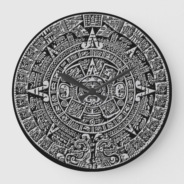 Mayan Calendar Large Clock (Front)