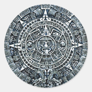 Mayan Calendar / Maya Kalender Classic Round Sticker
