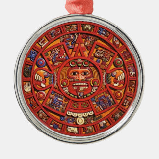 Mayan Calendar Metal Tree Decoration