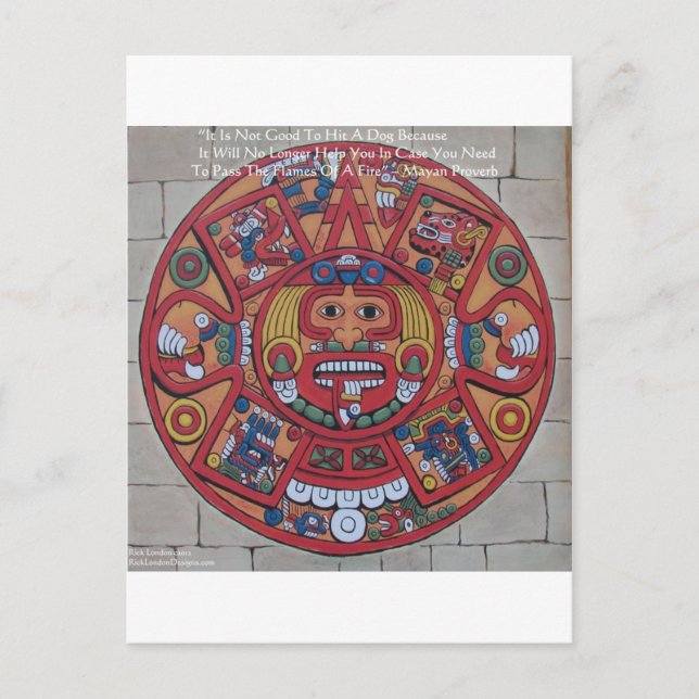 Mayan Calendar & Proverb Gifts Cards & Tees (Front)