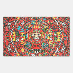 Mayan Calendar Rectangular Sticker