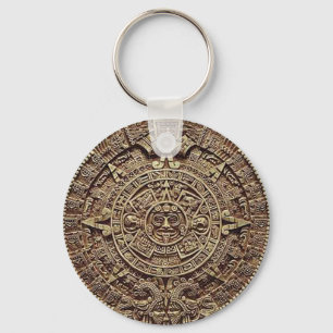 Mayan Calendar Stone 12.21.2012 Key Ring