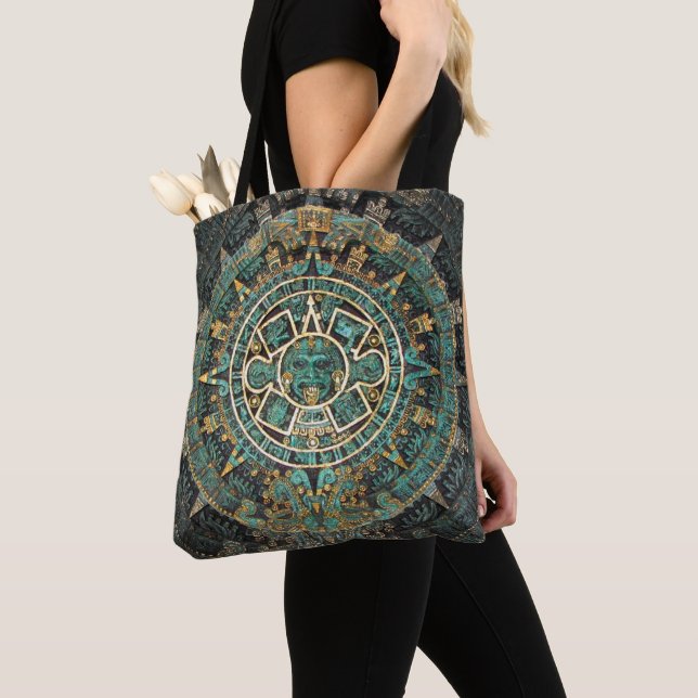 Mayan Calendar Tote Bag (Close Up)