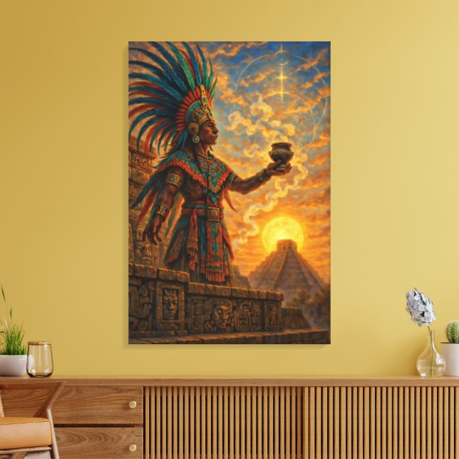 Mayan Canvas Art (Insitu(LivingRoom))