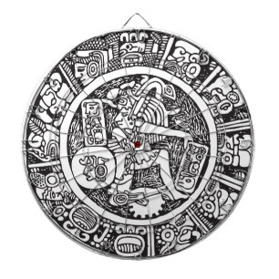 Mayan circle, Mexican hieroglyph(Maya) Dartboard