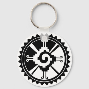 Mayan Deity Symbol Hunab Ku Key Ring