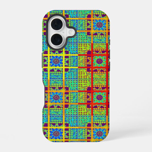 Mayan ethnic tribal pattern  iPhone 16 case (Back)