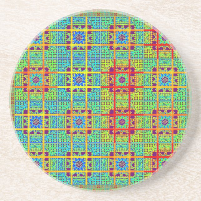 Mayan ethnic tribal pattern.jpg coaster (Front)