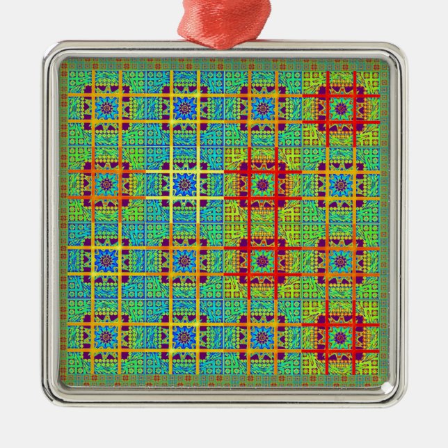 Mayan ethnic tribal pattern.jpg metal tree decoration (Front)