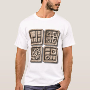 Mayan Glyphs-stone T-Shirt
