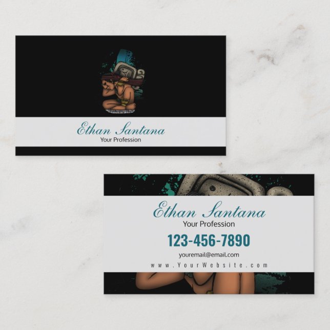 Mayan God Business Card (Front/Back)