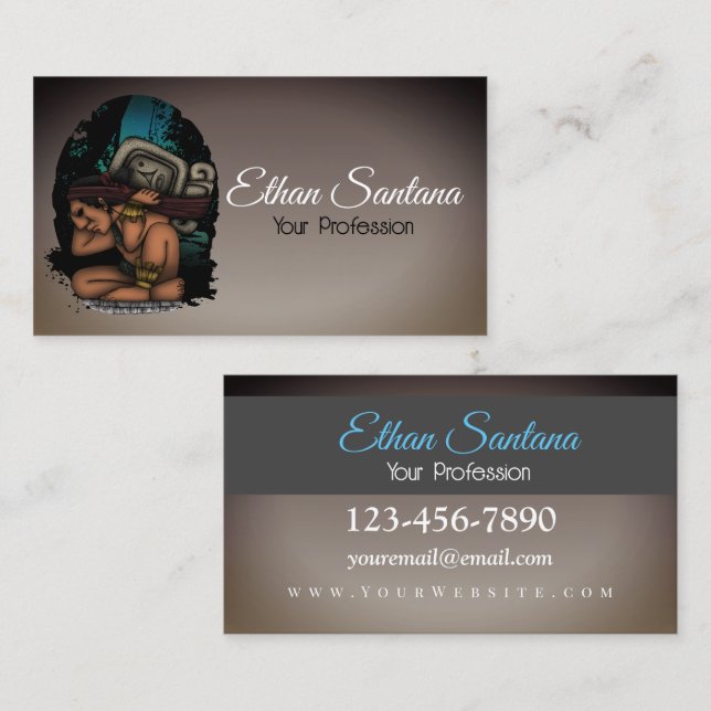 Mayan God Business Card (Front/Back)
