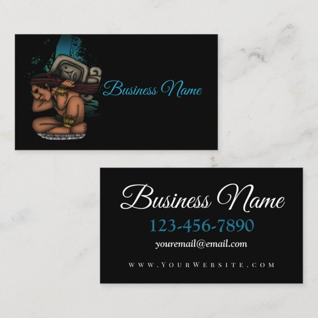 Mayan God Business Card (Front/Back)