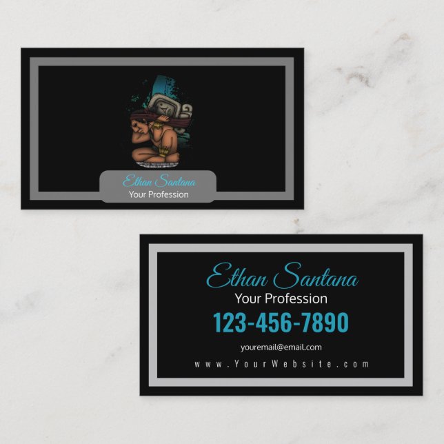 Mayan God Business Card (Front/Back)