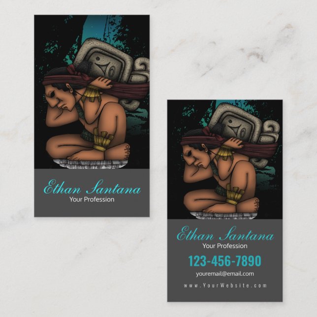 Mayan God Business Card (Front/Back)
