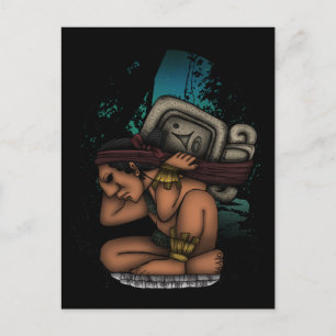 Mayan God Postcard