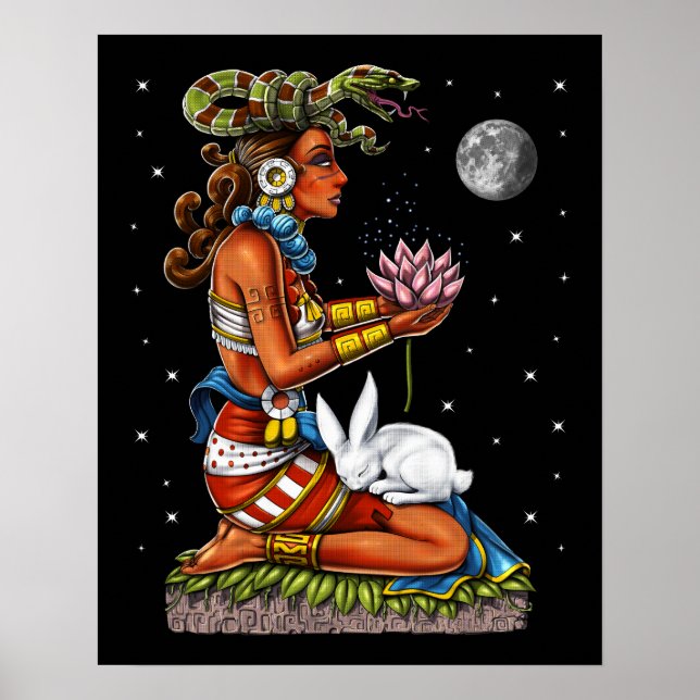 Mayan Goddess Ixchel  Poster (Front)