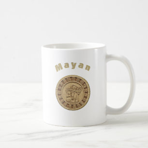 Mayan gold coffee mug