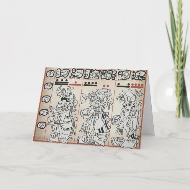 Mayan Greetings Card (Front)