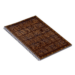 Mayan Hieroglyphics Panel Notebook