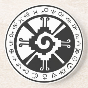 Mayan Hunab Ku Creator & Planetary Symbols Coaster