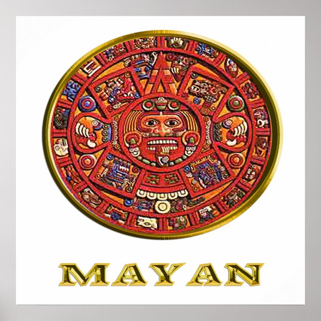 Mayan Indian art Poster (Front)
