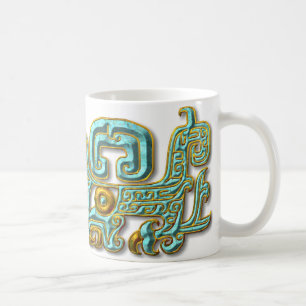 Mayan Jaguar-Turquoise Coffee Mug