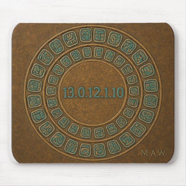 🖱️ Mayan Long Count Mouse Pad (Front)